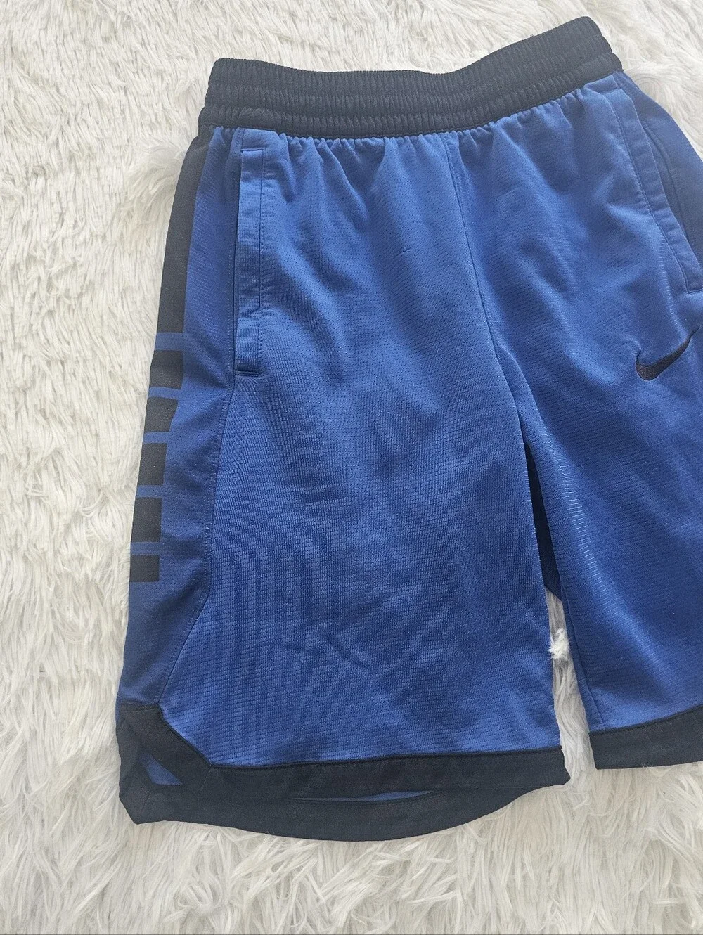 Youth Large Blue And Black Nike Shorts